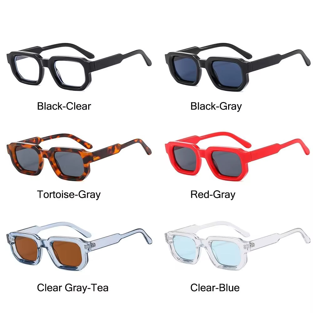 Fashion Retro Small Square Frame Sunglasses Women Shades UV400 Protection Vintage Punk Men Outdoor Sports Y2K Sun Glasses