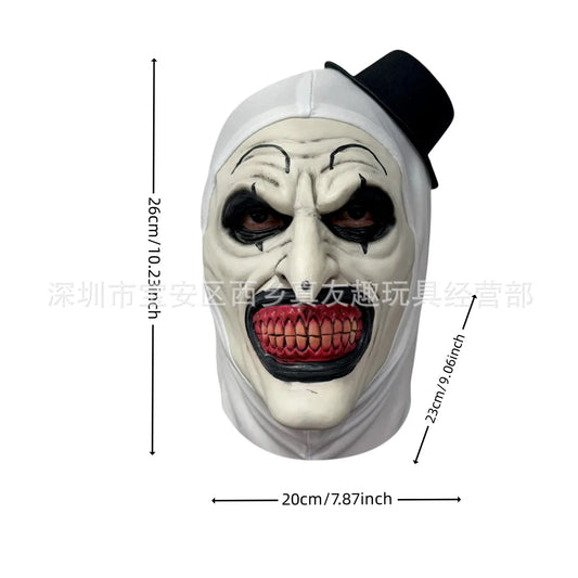 Halloween Party Horror Scary Clown Latex Cosplay Mask Halloween Decor Party Stage Prop Party Supply Costume Props Party Decors