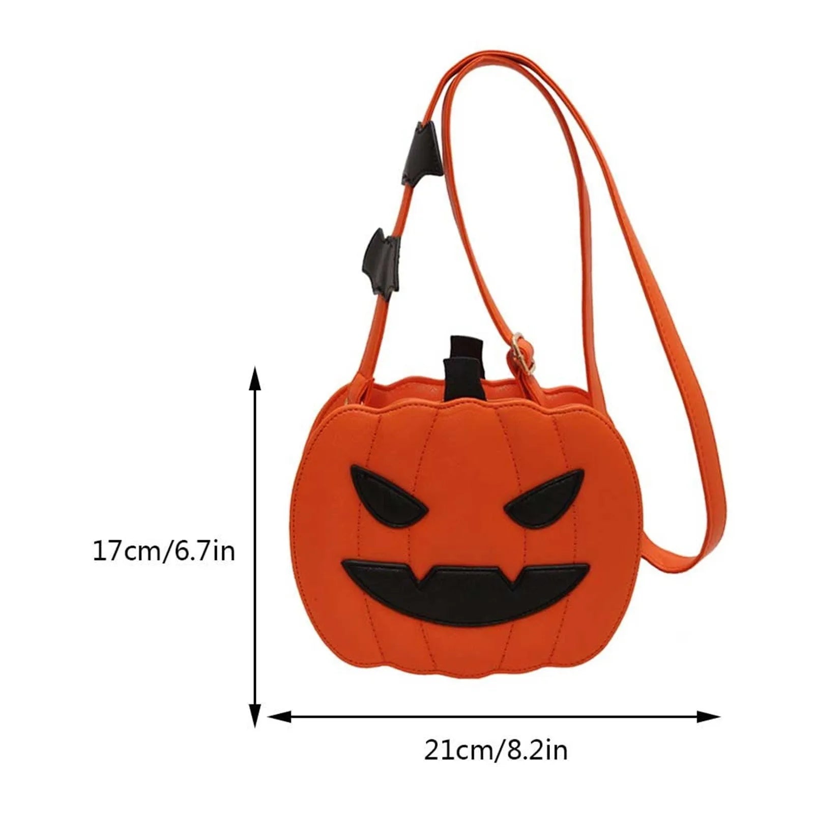 Enchanting Halloween Pumpkin Bag Devilish Style with Ghost Skull Accent Fashion Purse for Women & Girls